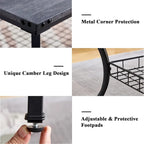 3-Piece Occasional Coffee Table Set, Vintage Living Room Set with 2 End Table