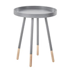 Tavolino Marcella con piano rotondo effetto verniciato a immersione di iNSPIRE Q Modern