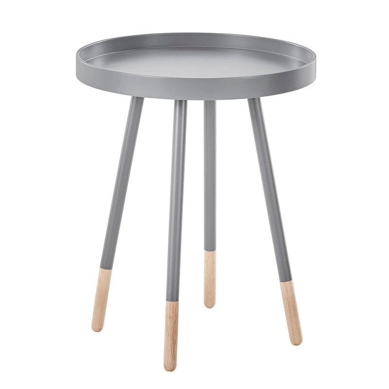 Tavolino Marcella con piano rotondo effetto verniciato a immersione di iNSPIRE Q Modern