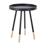 Tavolino Marcella con piano rotondo effetto verniciato a immersione di iNSPIRE Q Modern