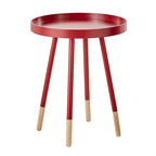Tavolino Marcella con piano rotondo effetto verniciato a immersione di iNSPIRE Q Modern