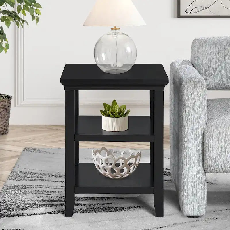 Table d'appoint avec étagères Tribeca de Convenience Concepts