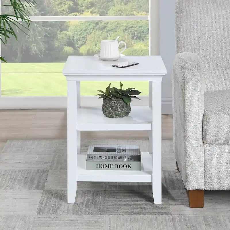 Table d'appoint avec étagères Tribeca de Convenience Concepts