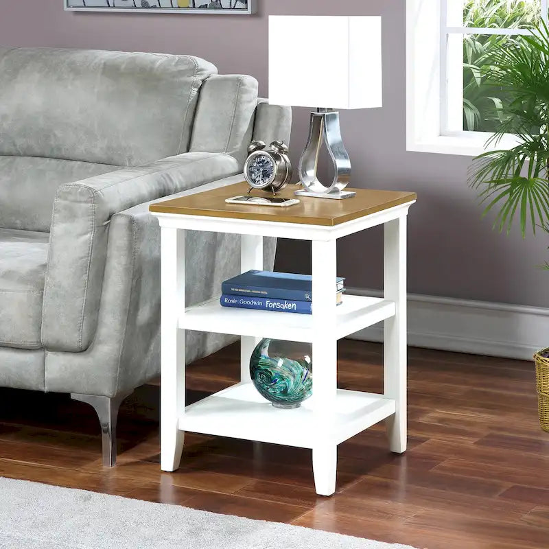 Table d'appoint avec étagères Tribeca de Convenience Concepts
