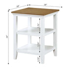 Table d'appoint avec étagères Tribeca de Convenience Concepts