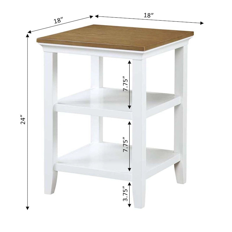 Table d'appoint avec étagères Tribeca de Convenience Concepts