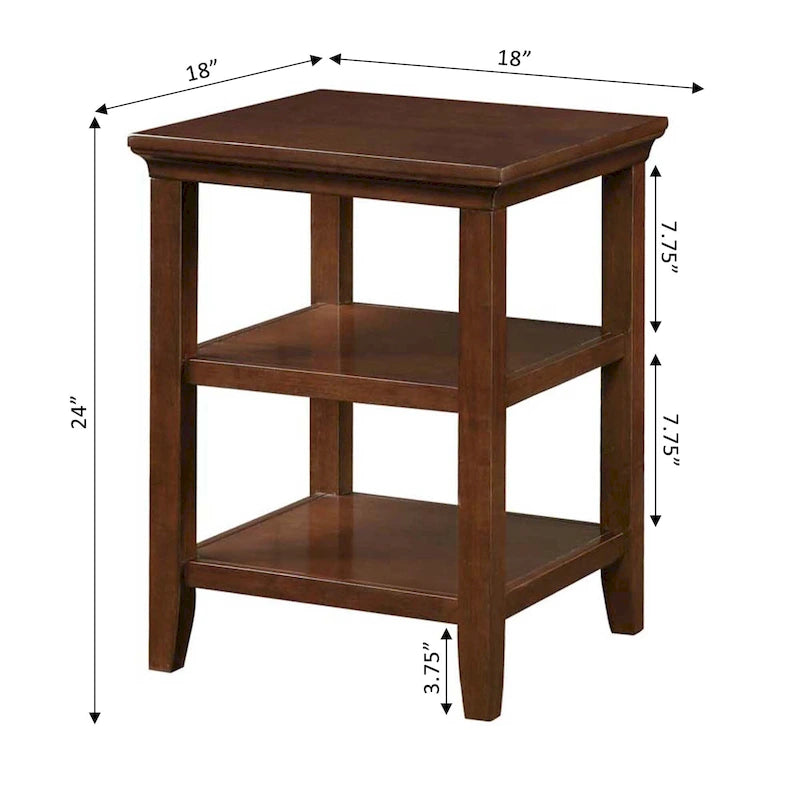 Table d'appoint avec étagères Tribeca de Convenience Concepts