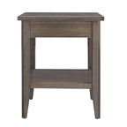 Tavolino in legno massello Laurent da 50 cm con ripiano e cassetto