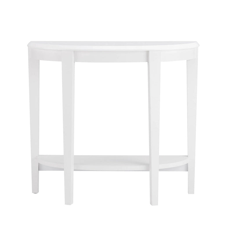 DH BASIC Tavolo Consolle Mezzaluna Decorativo a 1 Ripiano Marrone Contemporaneo di Denhour