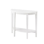DH BASIC Tavolo Consolle Mezzaluna Decorativo a 1 Ripiano Marrone Contemporaneo di Denhour