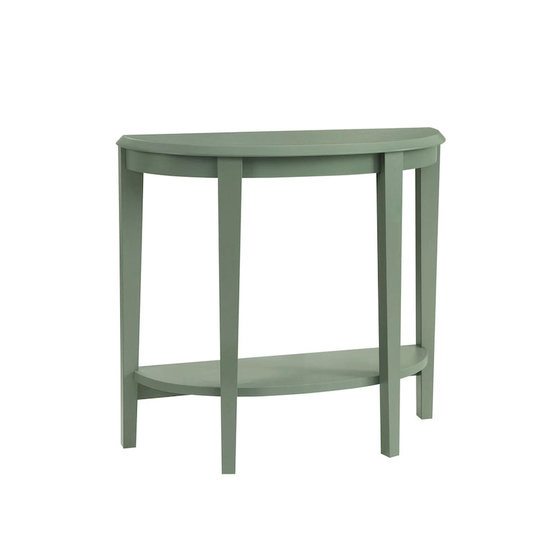 DH BASIC Tavolo Consolle Mezzaluna Decorativo a 1 Ripiano Marrone Contemporaneo di Denhour