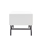 Tavolino da Caffè DH BASIC Modern 42 pollici a 2 Cassetti con Gambe in Metallo di Denhour