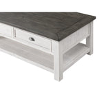 Tavolino da caffè The Gray Barn Downington in legno massello con 2 cassetti
