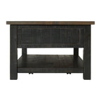 Tavolino da caffè The Gray Barn Downington in legno massello con 2 cassetti