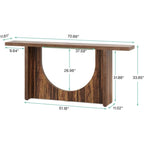 Consolle rustica extra lunga, Tavolo da ingresso vintage, Tavolo d'accento in legno per corridoio