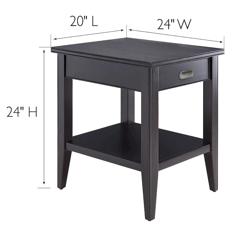 Tavolino Cuneiforme Reclinabile con Scaffale Laurent di Leick Home