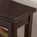 Tavolino Cuneiforme Reclinabile con Scaffale Laurent di Leick Home