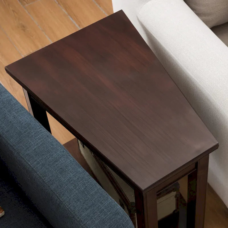 Tavolino Cuneiforme Reclinabile con Scaffale Laurent di Leick Home