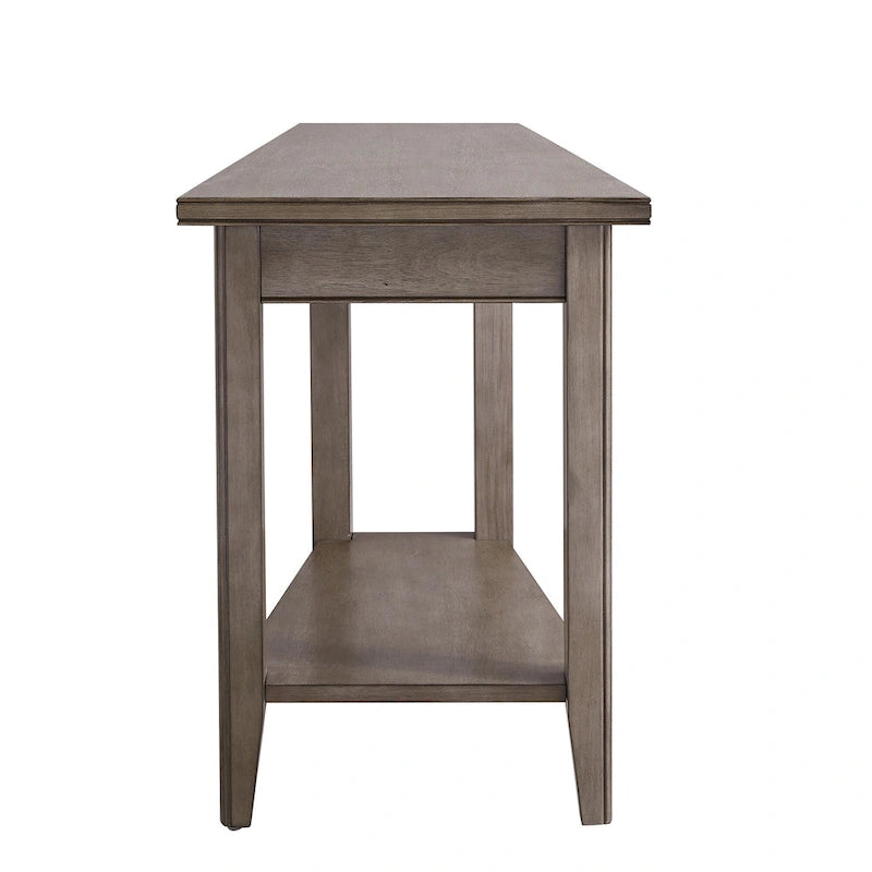 Tavolino Cuneiforme Reclinabile con Scaffale Laurent di Leick Home