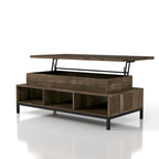 Table basse relevable rustique DH BASIC de 47 pouces avec rangement