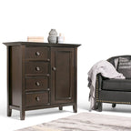 WYNDENHALL Halifax Armadietto multiuso 37 pollici in LEGNO MASSELLO in stile Transizionale - 37w x 17d x 36 h