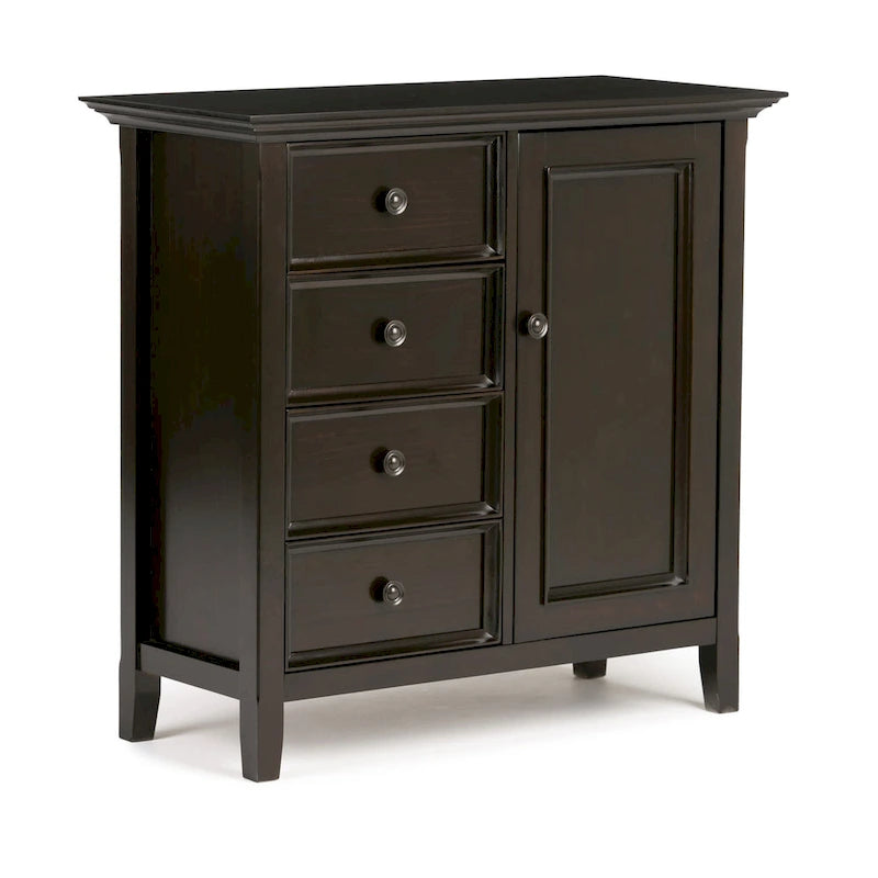 WYNDENHALL Halifax Armadietto multiuso 37 pollici in LEGNO MASSELLO in stile Transizionale - 37w x 17d x 36 h