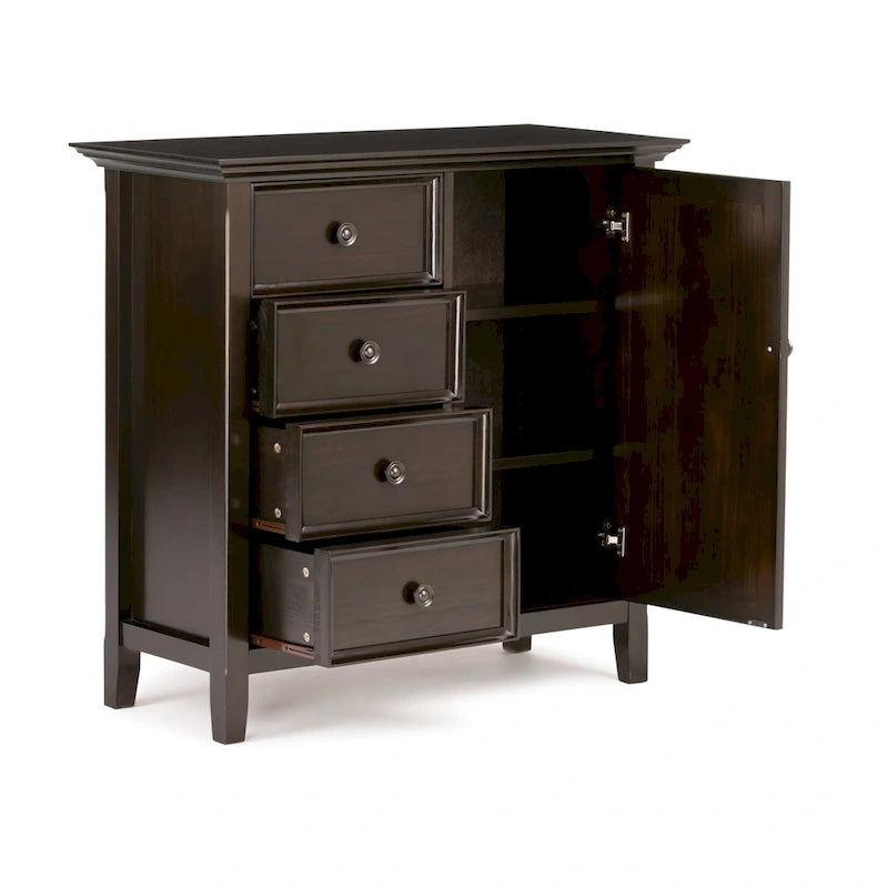 WYNDENHALL Halifax Armadietto multiuso 37 pollici in LEGNO MASSELLO in stile Transizionale - 37w x 17d x 36 h