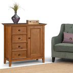 WYNDENHALL Halifax Armadietto multiuso 37 pollici in LEGNO MASSELLO in stile Transizionale - 37w x 17d x 36 h