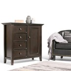WYNDENHALL Halifax Armadietto multiuso 37 pollici in LEGNO MASSELLO in stile Transizionale - 37w x 17d x 36 h
