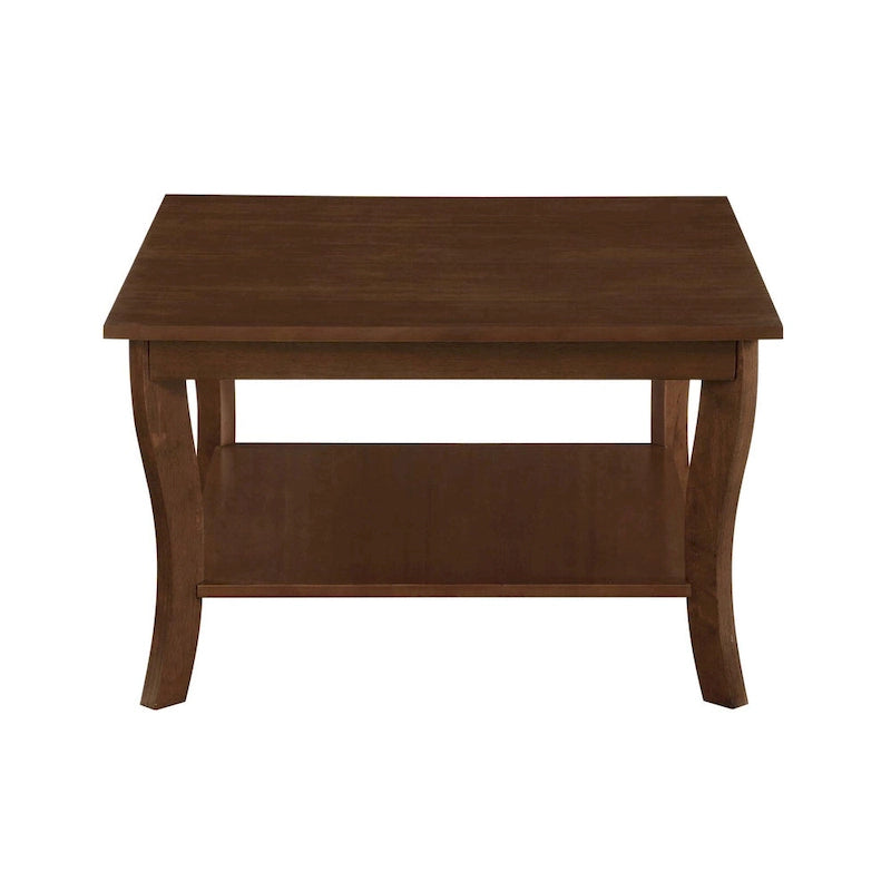 Convenience Concepts American Heritage Square Coffee Table with Shelf