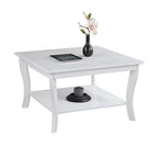 Convenience Concepts American Heritage Square Coffee Table with Shelf