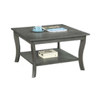 Convenience Concepts American Heritage Square Coffee Table with Shelf
