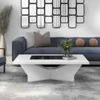 Tavolino da caffè Ameena con piano in vetro contemporaneo di Furniture of America