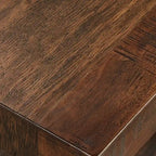 Tavolino d'appoggio Bryson Rustic X-Base con ripiano di iNSPIRE Q Classic