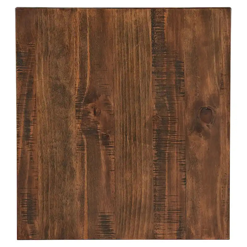 Tavolino d'appoggio Bryson Rustic X-Base con ripiano di iNSPIRE Q Classic