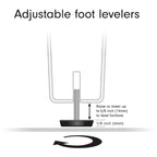 Hera 19.63 Wide Round Side Table with Clear Glass Shelf