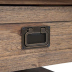 WYNDENHALL Garret, tavolino da caffè quadrato rustico in LEGNO DI ACACIA MASSICCIO, larghezza 38 pollici - 38 L x 38 P x 19 A