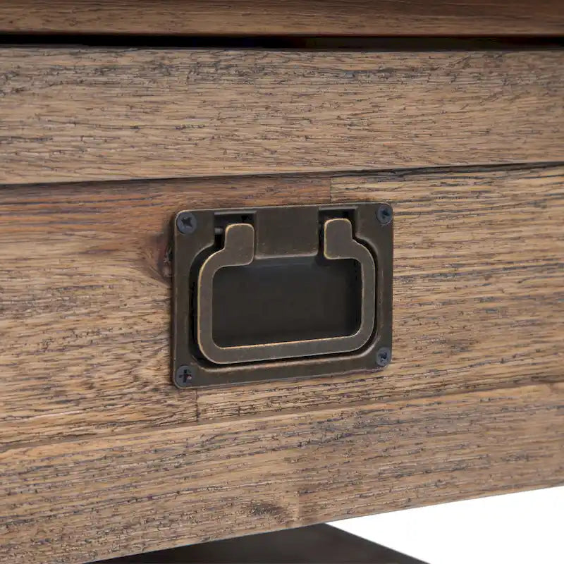 WYNDENHALL Garret, tavolino da caffè quadrato rustico in LEGNO DI ACACIA MASSICCIO, larghezza 38 pollici - 38 L x 38 P x 19 A