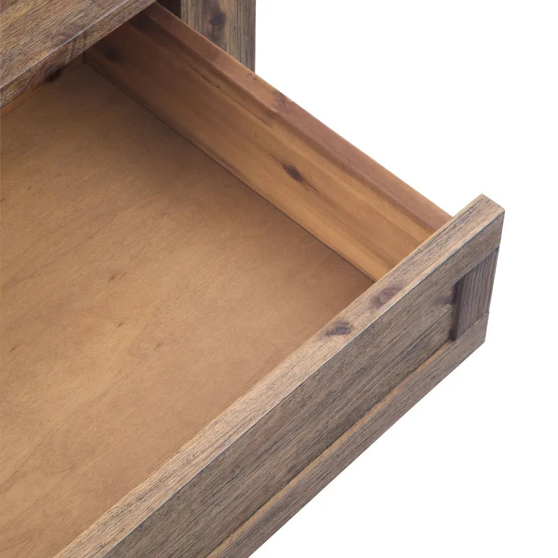 WYNDENHALL Garret, tavolino da caffè quadrato rustico in LEGNO DI ACACIA MASSICCIO, larghezza 38 pollici - 38 L x 38 P x 19 A