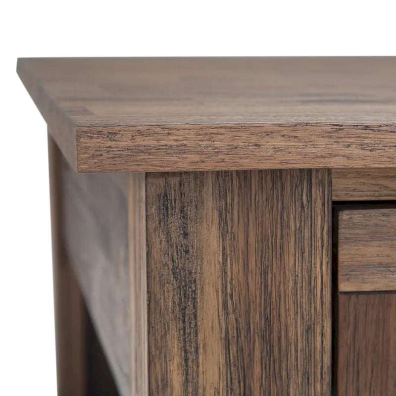 WYNDENHALL Garret, tavolino da caffè quadrato rustico in LEGNO DI ACACIA MASSICCIO, larghezza 38 pollici - 38 L x 38 P x 19 A