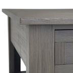 WYNDENHALL Garret, tavolino da caffè quadrato rustico in LEGNO DI ACACIA MASSICCIO, larghezza 38 pollici - 38 L x 38 P x 19 A