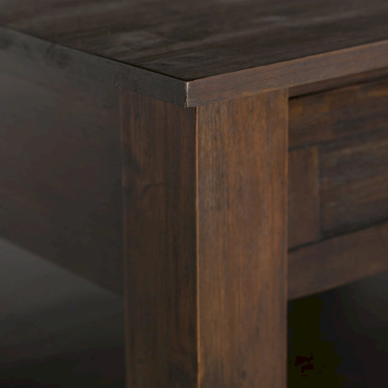 WYNDENHALL Garret, tavolino da caffè quadrato rustico in LEGNO DI ACACIA MASSICCIO, larghezza 38 pollici - 38 L x 38 P x 19 A