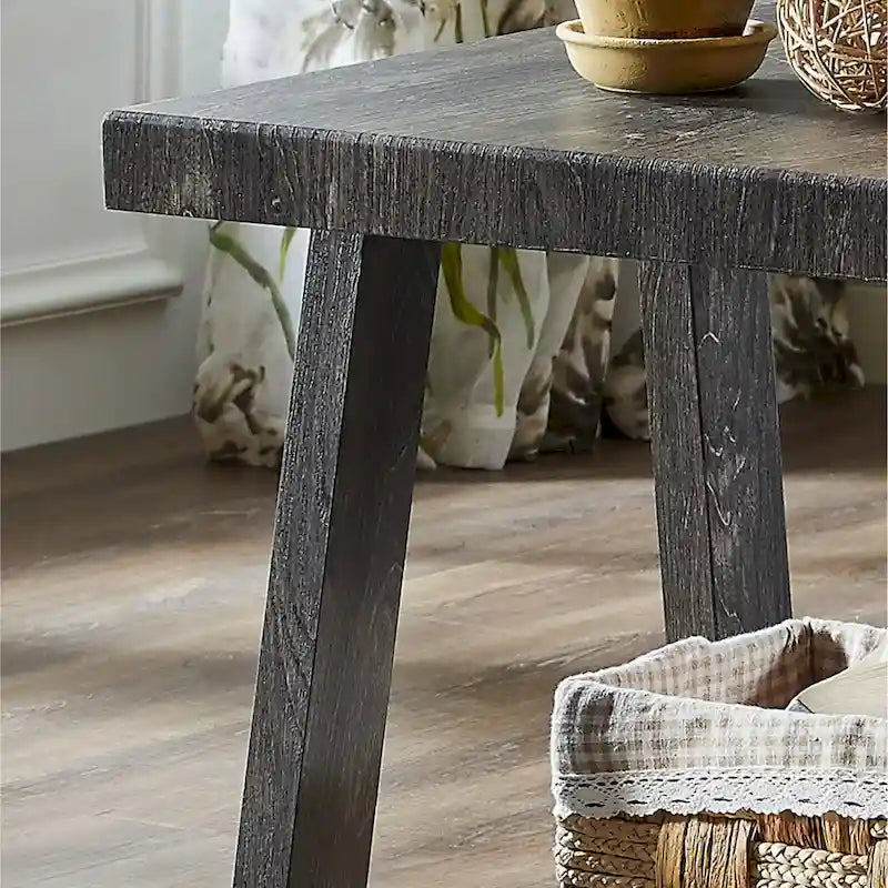 Roundhill Furniture Athens Set 3 Tavolini con Ripiani in Legno Replicato Contemporaneo