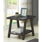 Roundhill Furniture Athens Set 3 Tavolini con Ripiani in Legno Replicato Contemporaneo
