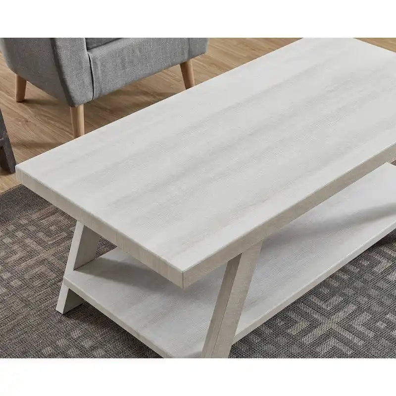 Roundhill Furniture Athens Set 3 Tavolini con Ripiani in Legno Replicato Contemporaneo