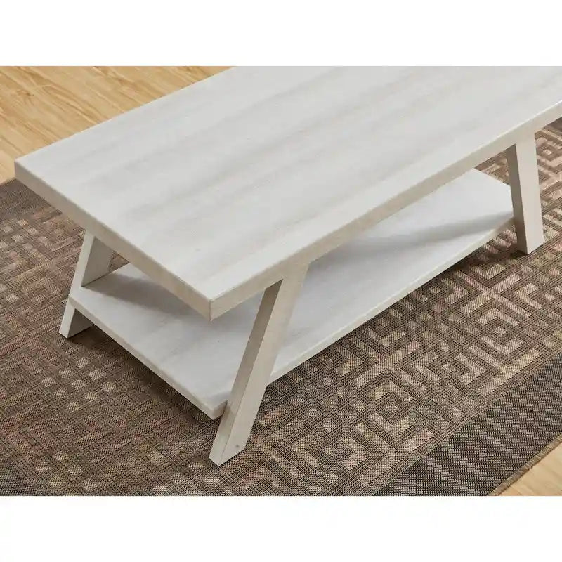 Roundhill Furniture Athens Set 3 Tavolini con Ripiani in Legno Replicato Contemporaneo
