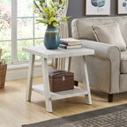 Roundhill Furniture Athens Set 3 Tavolini con Ripiani in Legno Replicato Contemporaneo