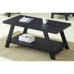 Roundhill Furniture Athens Set 3 Tavolini con Ripiani in Legno Replicato Contemporaneo