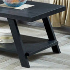 Roundhill Furniture Athens Set 3 Tavolini con Ripiani in Legno Replicato Contemporaneo