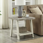 Roundhill Furniture Athens Set 3 Tavolini con Ripiani in Legno Replicato Contemporaneo